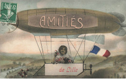 59 LILLE #MK45259 AMITIES DE LILLE AVIATION DIRIGEABLE PHOTO MONTAGE - Lille