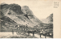 ECOSSE ANGLETERRE #MK44656 PASS OF GLENCOE FROM THE STUDY ATTELAGE - Other & Unclassified