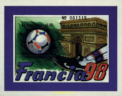 35601 MNH EL SALVADOR 1998 COPA DEL MUNDO DE FUTBOL. FRANCIA-98 - El Salvador