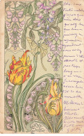 ILLUSTRATEURS #MK44911 GLYCINE TULIPE PERROQUET PAR RIOM - Other & Unclassified