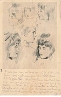 ILLUSTRATEURS #MK44903 VISAGES DE FEMMES PAR HELLEN - Other & Unclassified