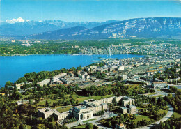 SUISSE - Genève - Vue Sur Le Palais Des Nations - Le Lac Léman Et  Le Mont Blanc - La Ville - Carte Postale - Genève