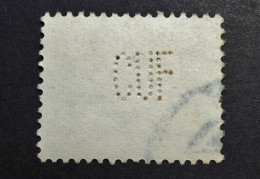 Portugal -  1934 - Perfin - Lochung - CUF - Companhia Uniao Fabril  -  ( Lisboa ) - Cancelled - Usati