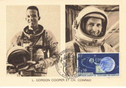 AVIATION ESPACE #FG46980 GORDON COOPER ET CH CONRAD LE BOURGET CARTE MAXIMUM - Spazio