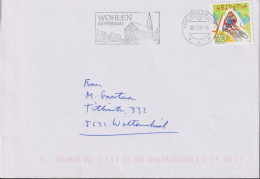 1998 Schweiz, Brief, Zum:CH 955, Mi:CH 1660, Mountainbike, Luzern, Stempel: WOHLEN IM FREIAMT - Storia Postale