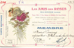 10 SAINTE SAVINE #MK45093 LES AMIS DES ROSES SOCIETE D AMATEURS FONDEE POUR DEVELOPPER LE GOUT DE LA CULTURE DE LA ROSE - Sonstige & Ohne Zuordnung