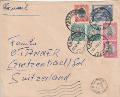 Afrique Du Sud Lettre Cape Town Pour La Suisse 1948 - Cartas