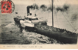 BATEAUX #SAN46875 TROUVILLE LA TOUQUES EN PLEINE MER - Paquebots