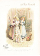 CHROMO #MK41202 AU BON MARCHE CENDRILLON CONSEILLA SES SOEURS COIFFURE MIROIR - Au Bon Marché