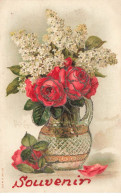FLEURS #FG49247 BOUQUET DE ROSES ET JOLI VASE SOUVENIR - Flowers