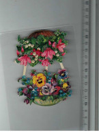 DECOUPIS Z&M L&B SCRAP 2 PANIERS DE FLEURS 07 X 11 CMS - Anges