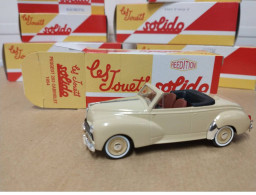 SOLIDO PEUGEOT 203 CABRIOLET 1954 EN BOITE 1/43 PETITE BOITE - Solido