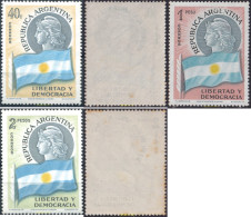 726222 MNH ARGENTINA 1958 LIBERTAD Y DEMOCRACIA - Ungebraucht