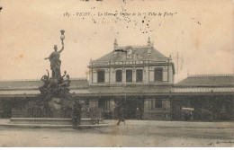 03 VICHY  #SAN47615 LA GARE ET STATUE DE LA VILLE DE VICHY - Vichy