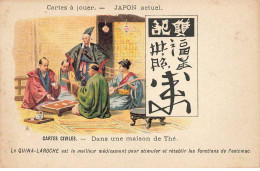 JAPON #SAN47484 CARTES A JOUER JAPON ACTUEL CARTES CIVILES DANS UNE MAISON DE THE - Andere & Zonder Classificatie