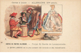 ALLEMAGNE  #SAN47385 CARTES DU MAITRE ALLEMAND CORPS DE GARDE DE LANSQUENETS CARTES A JOUR ALLEMAGNE XVE SIECLE - Sonstige & Ohne Zuordnung