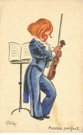 SPECTACLE #SAN47005 MUSICIEN ACCORD PARFAIT VIOLON PAR ILLUSTRATEUR HENRY - Música Y Músicos