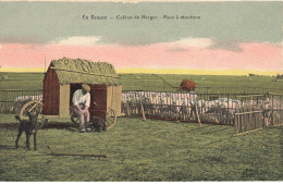 AGRICULTURE #SAN47120 EN BEAUCE CABINE DE BERGER PARC A MOUTONS CHIEN - Crías