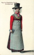 CPA Danemark-Costume-Pige Fra Ringkøbing Egnen Søndagsdragt-RARE       L2889 - Danimarca