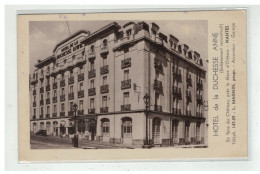 44 NANTES HOTEL DE LA DUCHESSE PRES GARE D ORLEANS PROP MAGNIN CARTE PUBLICITAIRE - Nantes