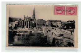 11 LIMOUX EGLISE LES BORDS DE L AUDE ET LE PONT VIEUX - Limoux