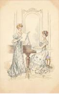 ILLUSTRATEUR #SAN47039 FEMMES JOUANT DE LA MUSIQUE PIANO - Non Classificati