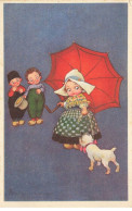 ILLUSTRATEUR #SAN47025 COLOMBO ENFANTS AVEC 1 PARAPLUIE ET 1 CHIEN - Colombo, E.