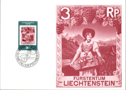 LIECHTENSTEIN CARTE MAXIMUM 1980 50 ANS DU MUSEE POSTAL - Altri & Non Classificati