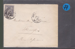 Un Timbre  15 C  Type Sage  Sur  Enveloppe Sans Courrier Pour Fécamp  1878 - 1877-1920: Semi-Moderne