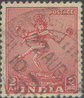 662034 USED INDIA 1949 2 ANIVERSARIO DE LA INDEPENDENCIA. FILIGRANA ESTRELLA MULTIPLE - Used Stamps
