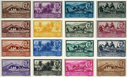 598182 HINGED AFRICA OCCIDENTAL ESPAÑOLA 1950 VISTAS Y EFIGIE DEL GENERAL FRANCO - Andere & Zonder Classificatie