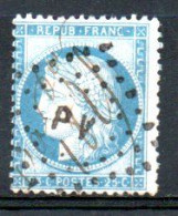 N° 60C - TYPE III - Oblitéré PV Dans Un Losange - 1871-1875 Ceres