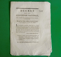 D-FR Révolution 1793 Agens Infidèles Et Particulièrement Ceux Employés à La Suite Des Armées Billaud-Varenne - Historische Documenten