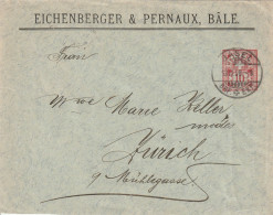 Suisse Entier Postal Privé Basel 1908 - Entiers Postaux