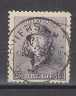 COB 169 Oblitération Centrale VERVIERS 1E - 1919-1920  Cascos De Trinchera