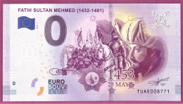0-Euro TUAE 2019-1 FATIH SULTAN MEHMED (1432-1481) - Pruebas Privadas