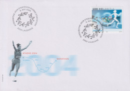 2005 Schweiz, FDC IOK, Zum:CH 5, Eishockey, Olympische Winter Spiele 2006, Turin, - FDC