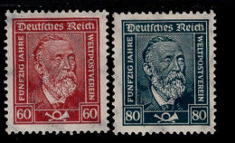 Deutsches Reich 362 - 363 Heinrich Von Stephan MLH * Mint Falz - Ongebruikt