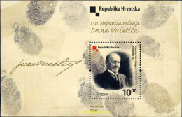 215692 MNH CROACIA 2008 150 ANIVERSARIO DEL NACIMIENTO DE IVAN VUČETIĆE - Croacia