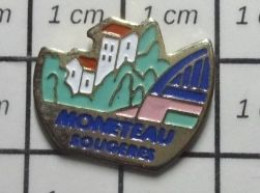 918C Pin's Pins / Beau Et Rare : VILLES / VILLAGES MONETEAU SOUGERES - Ciudades