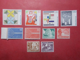 Lot 10 Timbres SUISSE Neufs** Sans Charnières Divers Vrac (B343) - Collections