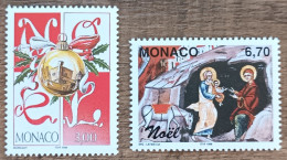 Monaco - YT N°2177, 2178 - Noël - 1998 - Neuf - Neufs