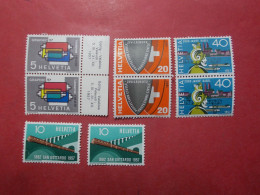 Lot 8 Timbres SUISSE Neufs** Sans Charnières Divers Vrac Série 586/589 X 2 (B344) - Lotti/Collezioni