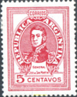 286969 HINGED ARGENTINA 1945 SERIE BASICA - Ongebruikt