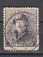 COB 169 Oblitération Centrale CHARLEROY 2 - 1919-1920 Albert Met Helm