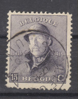 COB 169 Oblitération Centrale LIEGE 1 - 1919-1920 Albert Met Helm