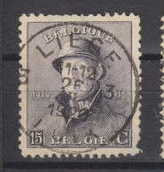 COB 169 Oblitération Centrale LIEGE 3 - 1919-1920 Behelmter König