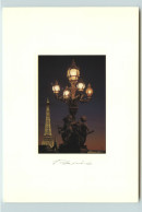 Dép75 - Paris - Arrondissement 07 -Lampadaire Du Pont Alexandre III Devant La Tour Eiffel  -Photographe- Photo A. Bichet - District 07