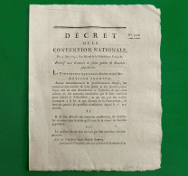 D-FR Révolution 1793 DECRET Relatif Aux Comités De Salut Public Et Sociétés Populaires - Historical Documents