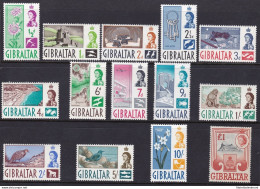 1960-62 GIBILTERRA/GIBRALTAR, SG N° 160/173 14 Valori  MNH/** - Gibraltar
